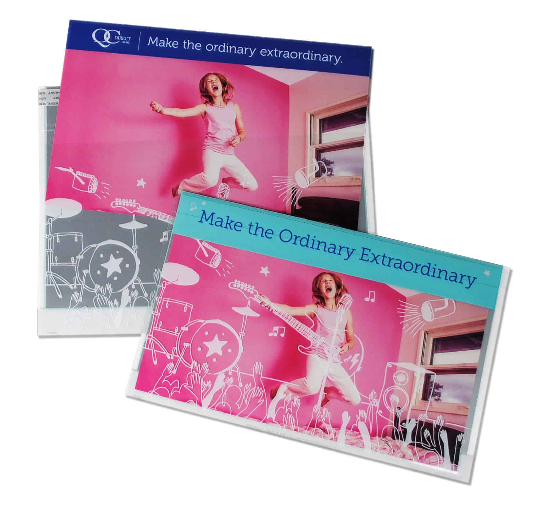 ALR CLEAR BOOKLET ENVELOPE (white frame) 6"(h) x 9.5"(w)