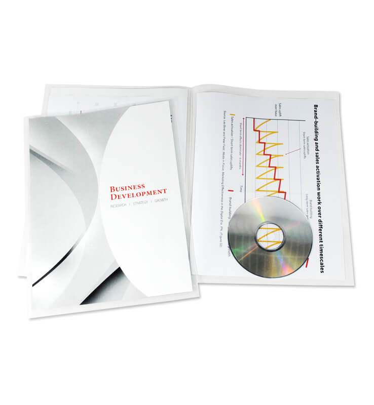 Customizable Heavy-Duty Clear Plastic 2 Pocket Folders Box of 300 3 Customizable Heavy-Duty Clear Plastic 2 Pocket Folders Box of 300 - Image 3