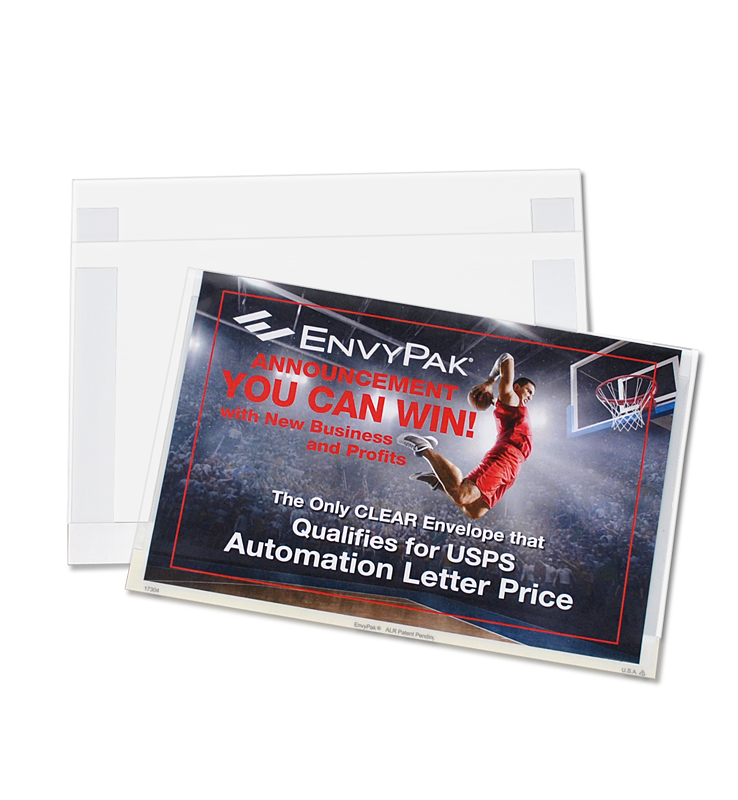 ALR - Clear Booklet Envelope -<br> 6"(h) x 9.5"(w) - (white frame) 3 ALR - Clear Booklet Envelope -<br> 6"(h) x 9.5"(w) - (white frame) - Image 3