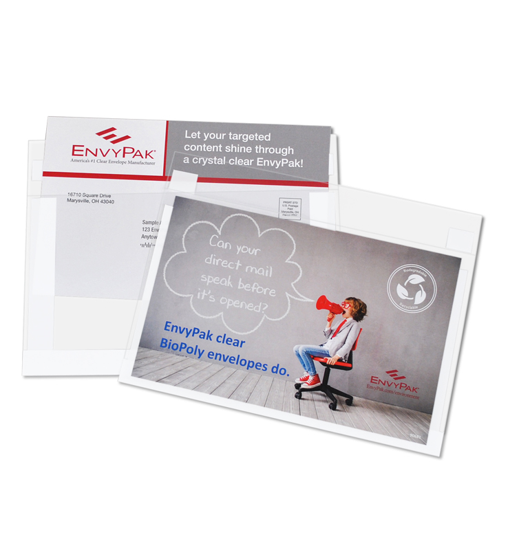 ALR - Clear Booklet Envelope -<br> 6"(h) x 9.5"(w) - (white frame) 4 ALR - Clear Booklet Envelope -<br> 6"(h) x 9.5"(w) - (white frame) - Image 4