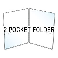 Clear Mailing Envelopes - Elegant, interactive envelopes that look and feel like they must be opened. 12 2 pocket folder